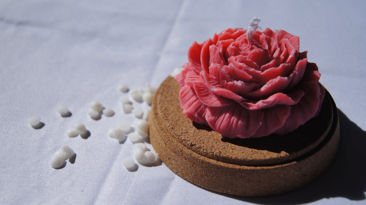 Bougie Pivoine – Fleur délicate