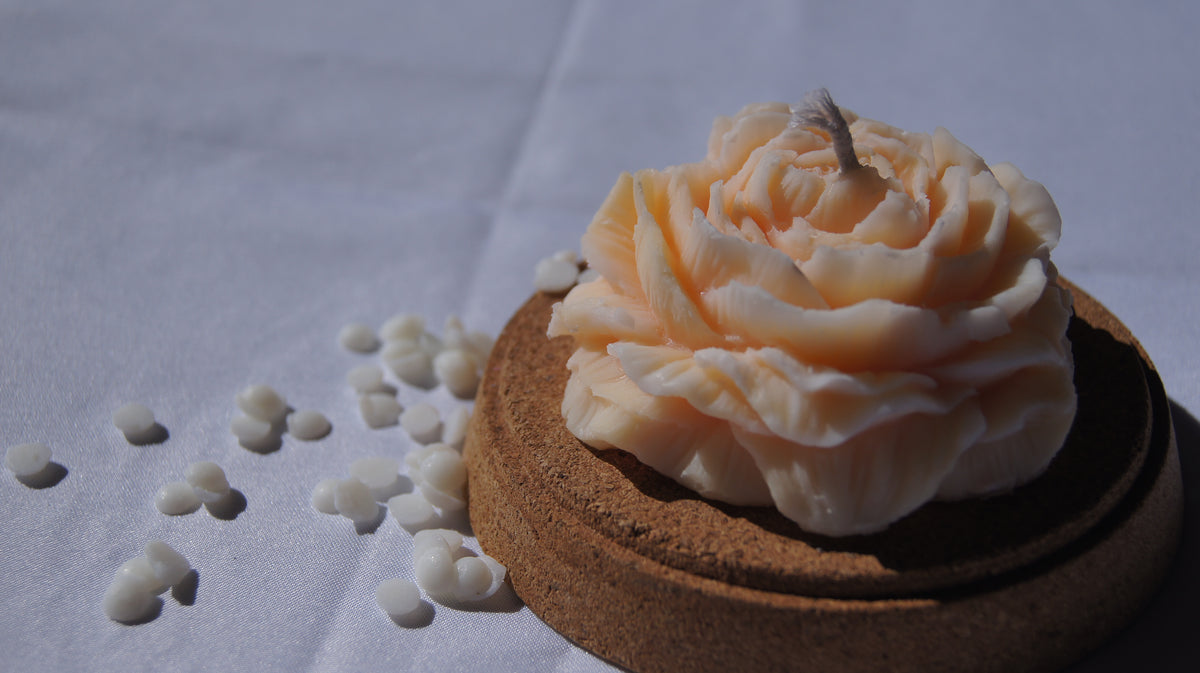 Bougie Pivoine – Fleur délicate