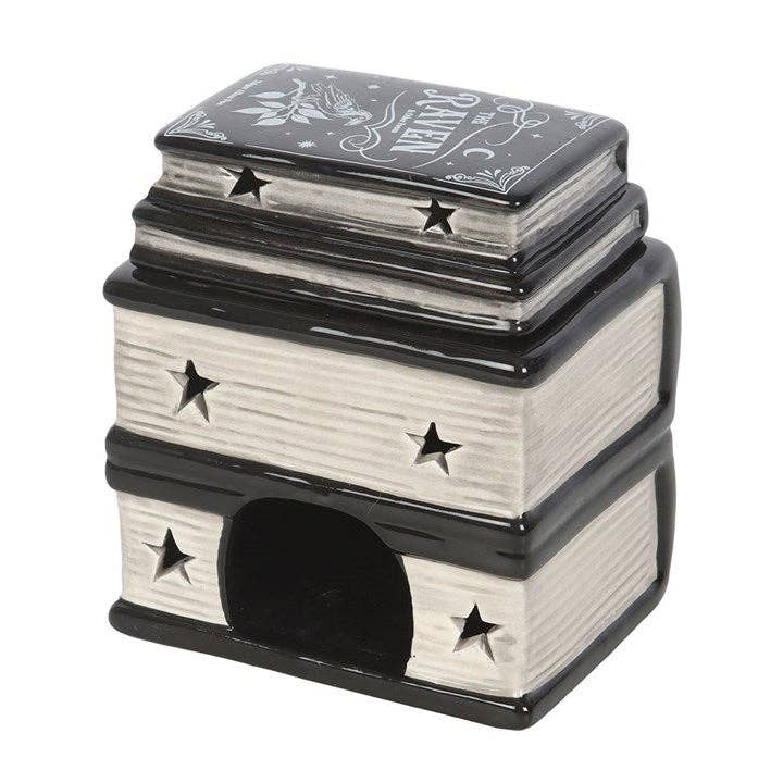🕯️ Brûle-parfum Pile de Livres Magiques