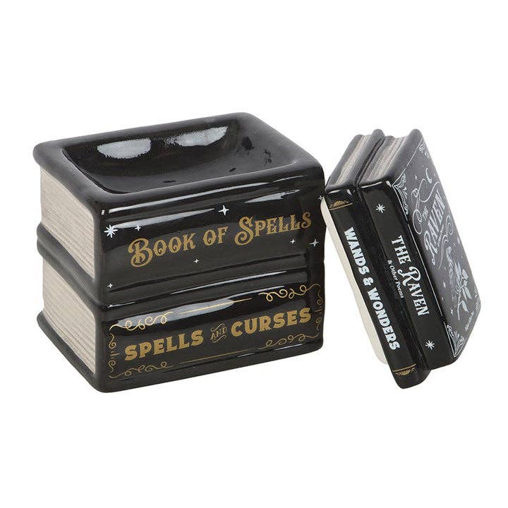 🕯️ Brûle-parfum Pile de Livres Magiques